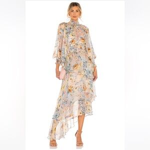 ELLIATT- Floral Asymmetrical Dress